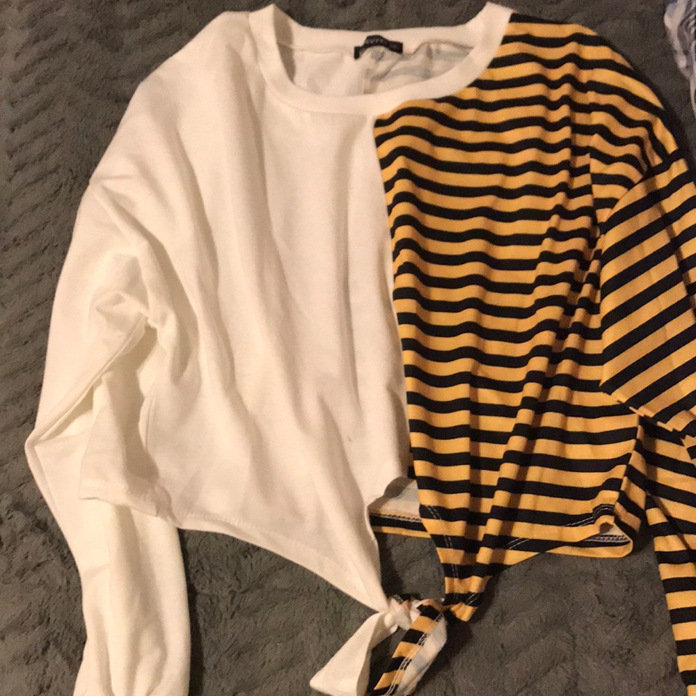 Woman’s Baggy Multicolored Crop Top